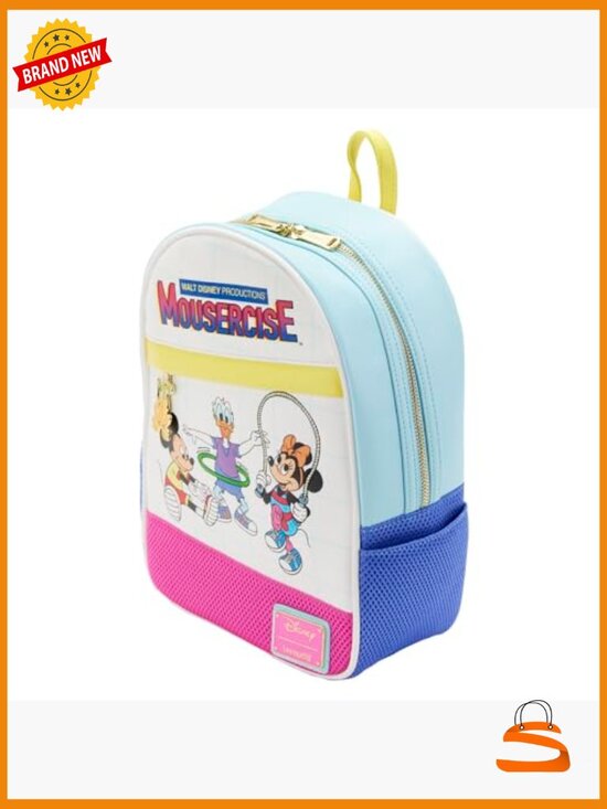 Disney Mousercise Mini Backpack Faux Leather Adjustable Straps main image 4